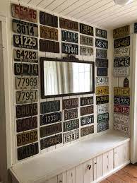 Front car plate metal tag sign stylish home bar door wall decoration merry christmas animal automotive trucks vehicle personalized license plate 4 holes 12x8 inch. Wall Display License Plate Decor Old License Plates Plates On Wall