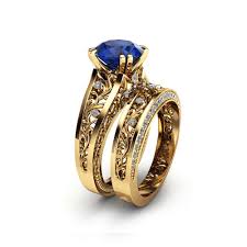 T.w.) evil eye ring in 14k white or yellow gold $1,500.00 earn bonus points now earn bonus points now Natural Sapphire Engagement Ring Set Unique 2 Carat Sapphire Ring With Matching Band 14k Yellow Gold Engagement Rings Camellia Jewelry