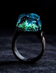 Secret Wood Ocean Oasis Secret Wood Rings Magical Jewelry Resin Jewelry