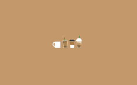 Coffee Illustration Minimalist Desktop Wallpaper Desktop Wallpaper Simple Aesthetic Desktop Wallpaper