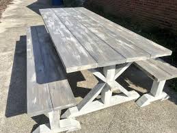 8ft Rustic Farmhouse Table With Long Benches Banquet Table Etsy Rustic Farmhouse Table Large Farmhouse Table Farmhouse Table