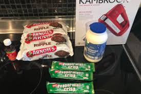 I generally go with either a round or log shape. Chocolate Ripple Cake Bunch