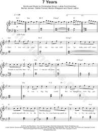 Lukas Graham 7 Years Sheet Music Easy Piano In G Minor Transposable Download Print Sheet Music Easy Piano Flute Sheet Music