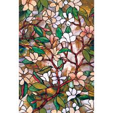 Artscape 24 In X 36 In Magnolia Decorative Window Film 01 0113 The Home Depot In 2020 Decorative Window Film Stained Glass Window Film Window Film