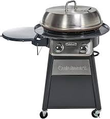 Enjoy a sumptuous outdoor barbecue with the blackstone gas tailgater combo grill/griddle. Amazon Com Cuisinart Cgg 888 Grill Stainless Steel Lid 22 Inch Round Outdoor Flat Top Gas 360 Griddle Cooking Center Everything Else