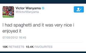 Share all sharing options for: Steven On Twitter Throwback To When Victor Wanyama Showed The World He Loves Spaghetti Wanyama Livtot