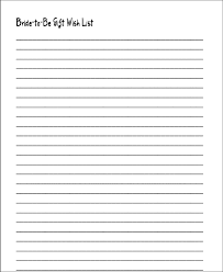 Download our free printables and have fun with them! 18 Free Wedding Gift List Templates Ms Office Documents