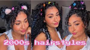 Short hair can easily be formed into a 50s look. Trying 2000s Hairstyles On Curly Hair Youtube