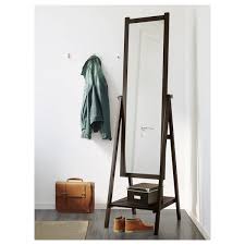 Isfjorden Floor Mirror Black Brown Stain Ikea Standing Mirror Floor Mirror Ikea