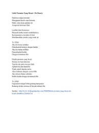 Tips pencarian lirik favorit anda. Lirik Permata Yang Dicari