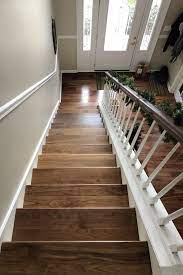 Clear Walnut Stair Tread Wood Stair Treads Wood Stairs Hardwood Stair Treads