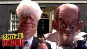 He is portrayed as an alien that feeds ideas into boris' head and has several supernatural powers, including mind reading. Boris Johnson Prepares To Address The Nation Spitting Image Youtube