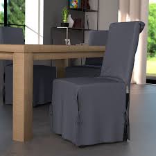 Découvrez les chaises de salle à manger design de monsieur meuble : Housse De Chaise Palermo Gris Anthracite Deco Textile Eminza