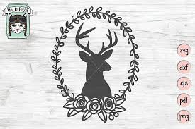 Buck head svg deer cutout vector art cricut silhouette | etsy. Pin On Drawings