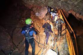 The football team went into the cave on june 23 after a training session and became stranded when heavy rains cut them off from the entrance. Water Rushed Back Into Thailand Cave Soon After Boys Soccer Team Was Rescued Official Abc News
