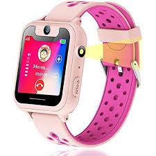 There are a range of different features you can look for in a kids smartwatch; Amazon Com Themoemoe Kids Smartwatch Kids Gps Tracker Watch Smart Watch Phone For Kids Sos Camera Game Compatible With 2g T Mobile Pink