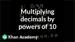 6th grade multiplying decimals worksheets, including multiplying decimals by whole numbers, multiplying decimals by decimals, mental multiplication of decimals, multiplying decimals by 10, 100, 1,000 or 10,000 and decimal multiplication in columns. Multiplying A Decimal By A Power Of 10 Video Khan Academy