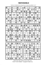 Help your child learn about shapes with our downloadable tangram puzzles. Printable Sudoku 4 Per Page Hard