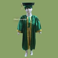 Green Kindergarten Graduation Gown Cap Graduation Gown Graduation Gown And Cap Royal Blue Gown