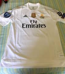 Maillot de foot 2015 pas cher. Real Madrid Home Voetbalshirt 2015 2016 Sponsored By Emirates