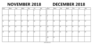 November December 2018 Calendar September Calendar Calendar Word 2018 Calendar Template