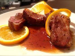 Huile D Olive Echalote Cube De Bouillon Jus D Orange The Thym Miel Confiture Magret De Canard Beurre Orange