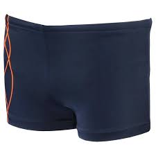 Aqua Sphere Picasso Boys Swimshorts Navy Bright Orange