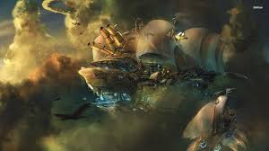 Steampunk Fonds D Ecran 1920x1080 Id 515147 Fond D Ecran Steampunk Lever De Soleil Peinture Art Steampunk
