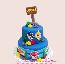 Bizcocho De Baby Shark Torta Baby Shark Tortas Ninos Tortas Cuenta Con Nosotras Tortas Tortas Para Ninos Reposteria