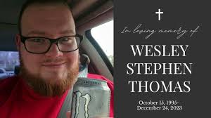 Obituary information for Wesley Stephen Thomas