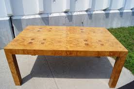 Burlwood Dining Table By Milo Baughman For Thayer Coggin Dining Table Burled Wood Table