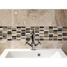 This is a tutorial for a mosaic table top made mostly of sea glass. Wickes Emperador Marble Glass Mosaic Tile 305 X 305mm Wickes Co Uk