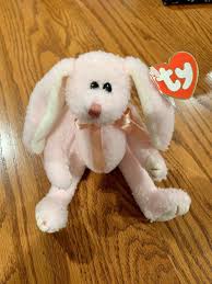 1993 Ty Collectible Beanie Babies Strawbunny Pink Rabbit W Tags 8