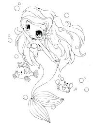 Little Mermaid Coloring Pages Cool Mermaid Coloring Pages To Spend Your Free Time At Home Chibi Coloring Pages Mermaid Coloring Pages Cute Coloring Pages I'm starting to get back in to coloring again and enjoying it a lot.