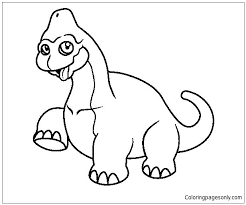 This coloring page activity would make a great addition to a unit about dinosaurs, biology, or science. Baby Brachiosaurus Coloring Pages Brachiosaurus Coloring Pages Coloring Pages For Kids And Adults