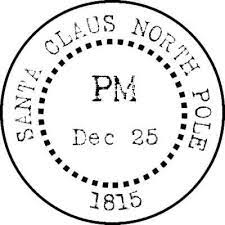 P27 Santa Claus North Pole Rubber Stamp Etsy Christmas Lettering Christmas Graphics Stamp Crafts