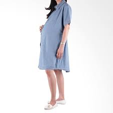Maybe you would like to learn more about one of these? Hmill 1455 Dress Ibu Hamil Menyusui Biru Muda Terbaru Agustus 2021 Harga Murah Kualitas Terjamin Blibli