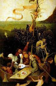 The surviving painting is a fragment of a triptych that was cut into several parts. Description Of The Painting By Hieronymus Bosch Ship Of Fools Bosch Jerome