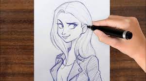 Check spelling or type a new query. How To Draw A Cute Girl Step By Step Very Easy Girl Drawing Beginners Women Drawing Youtube