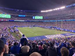 Metlife Stadium Section 104 Home Of New York Jets New