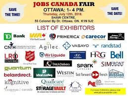 List Of Hiring Companies For Ottawa Job Fair July 12th 2018 1 4pm At Shawcentre Free Admission Hundreds Of Jobs Meet Recruiters Fac Job Fair Ottawa Job