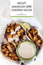 It S Okay To Fall For These Jerk Chicken Tacos Recipe Jamaican Jerk Chicken Taco Night Recipes Jerk Chicken