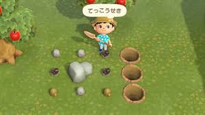あつまれどうぶつの森攻略 岩を叩いて ベル や 鉱石 を大量に稼ぐ方法 ゲームセカイ