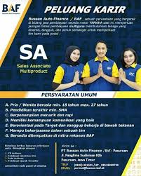 Sejak awal berdirinya di tahun 2011, hingga kini pertumbuhan penjualan pt cemindo gemilang telah meningkat 7 kali lipat. Lowongan Kerja Di Pt Bussan Auto Finance Baf Loker Medan Desember 2019
