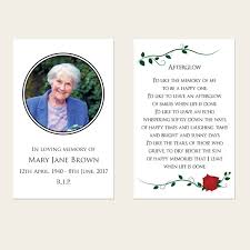 Although a funeral memorial card templates are a good option in expressing your thoughts and prayers, choosing what to write in it will surely be difficult. Funeral Memorial Cards Red Rose Scroll