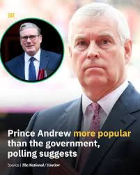 Are you surprised that the former, Prince Andrew is more popular than the  prime minister? Do you agree with the action taken by Charles over his  brother ? Time for Reform UK