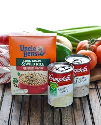 Onions, campbell's cream of mushroom soup, butterball fresh ground turkey and 2 more. Dump And Bake Chicken Wild Rice Casserole The Seasoned Mom