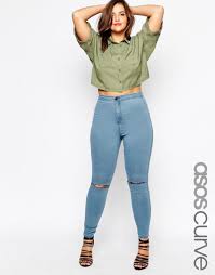 Curveappeal High Waisted Denim Plus Size Skinny Jeans Clothes