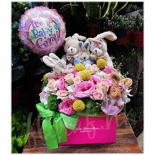 Flower delivery service to kentucky areas, new albany and southern indiana. Newborn Baby Flower Baby Girl Gift Flower Box