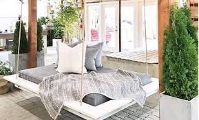 Curtains around your bed can give you a luxurious canopy look for a low price. Diy This Cool Outdoor Hanging Bed Studio 5